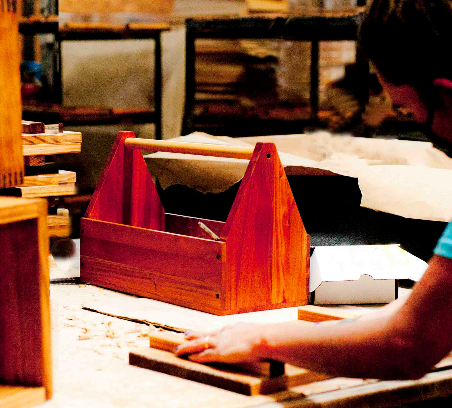 Wooden Tool Box | Cedar Wood | Small Tool Box